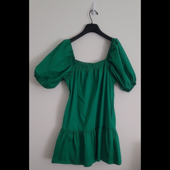 NWT Never worn ONE ONE SIX Kelly Green puffed sleeved spring/summer dress (S) - Picture 1 of 6